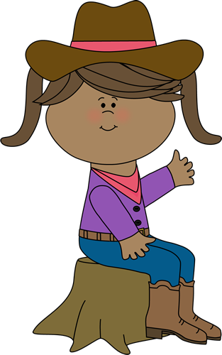 Cowgirl_Sitting_on_a_Tree_Stump